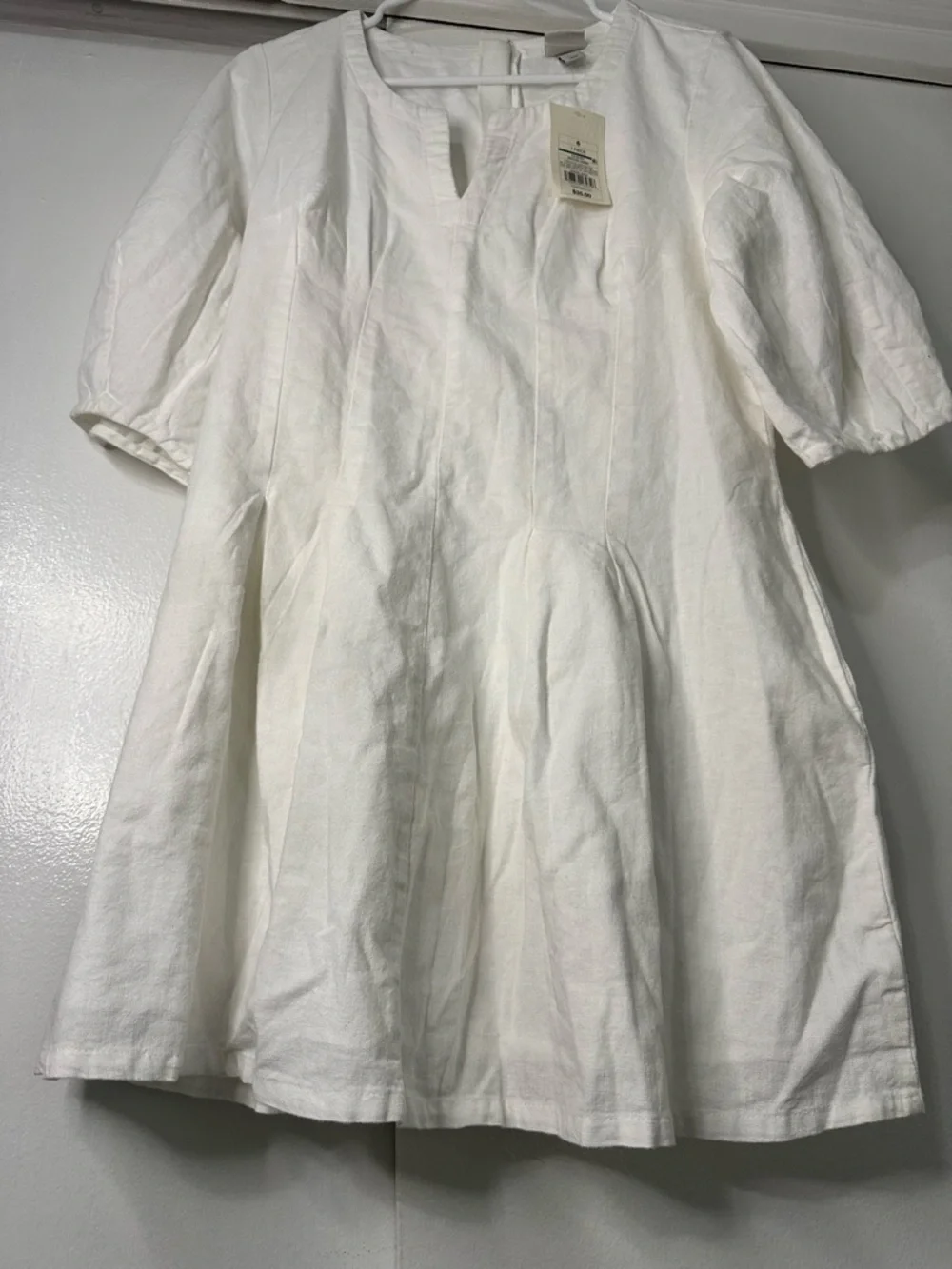 A New Day A-Line Mini White Dress - Picture 4 of 7